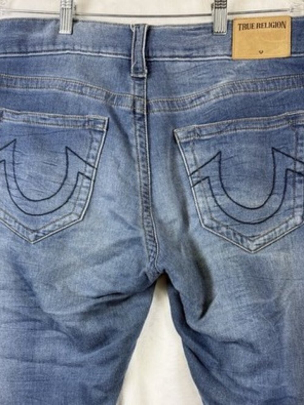 True Religion Geno Relaxed Slim Jeans 32 Mens 32x34 Blue Denim